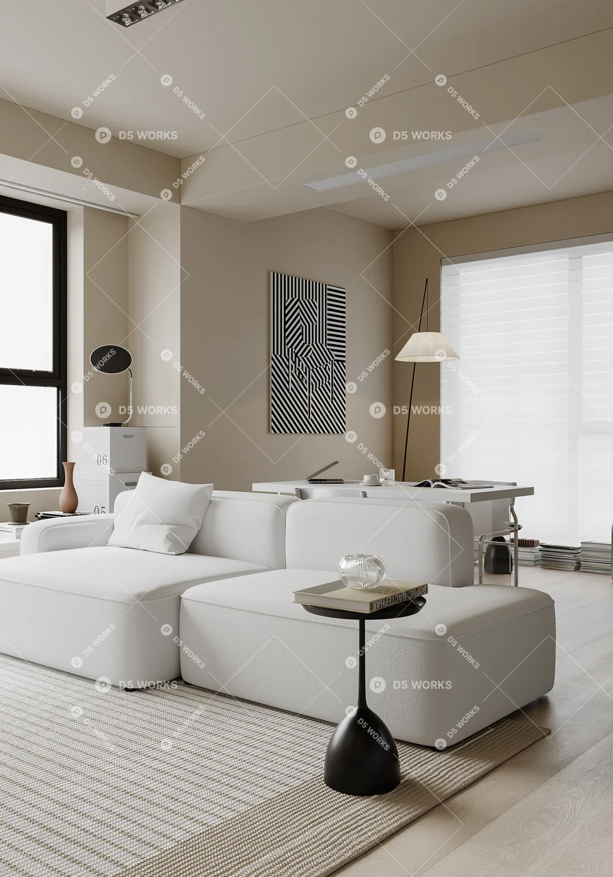Home Living Room 3d model thumbnail 5