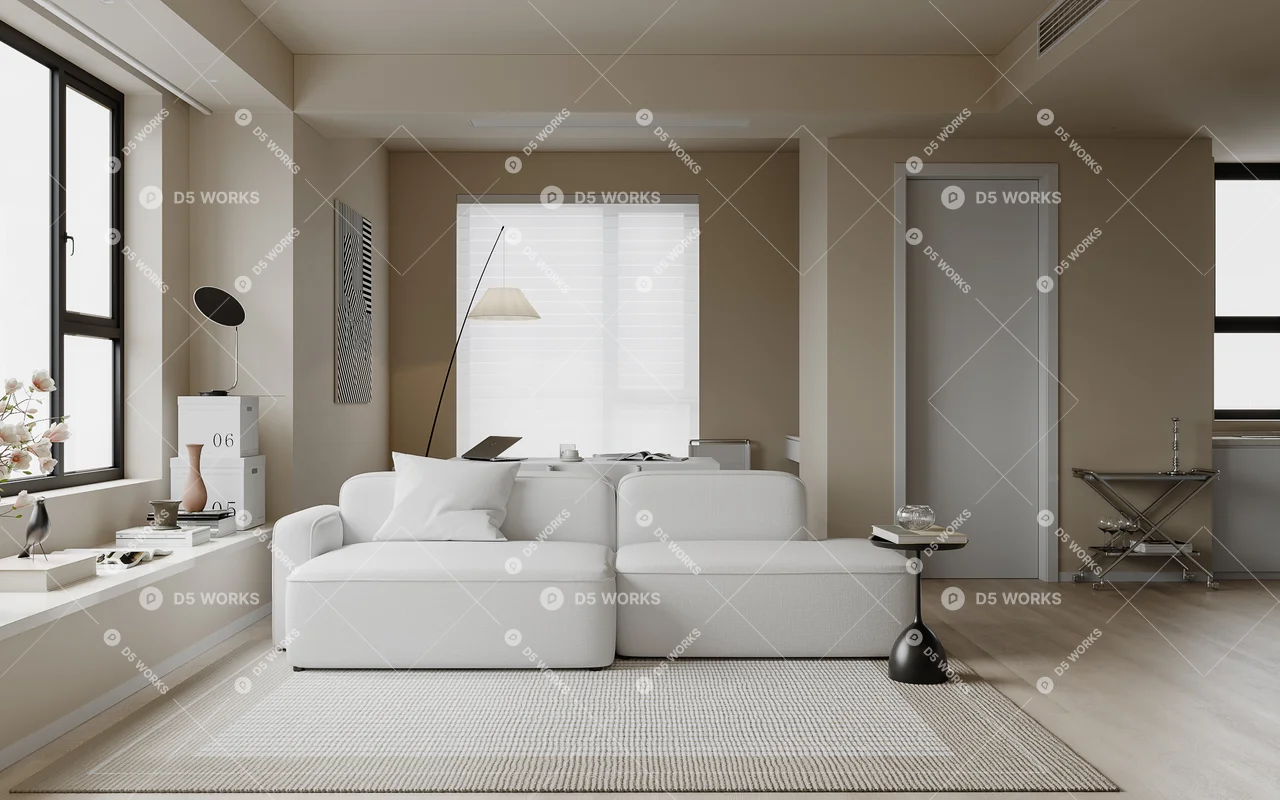 Home Living Room 3d model thumbnail 4