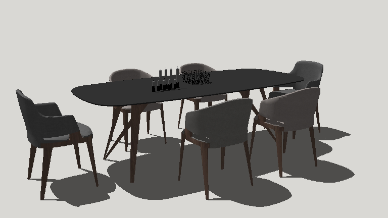 Modern Dining Table & Chairs Set