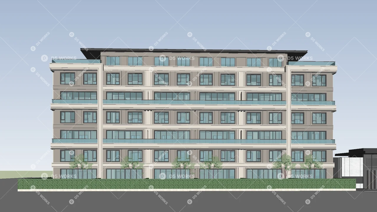 Multi-Family Residence 3d model thumbnail 5