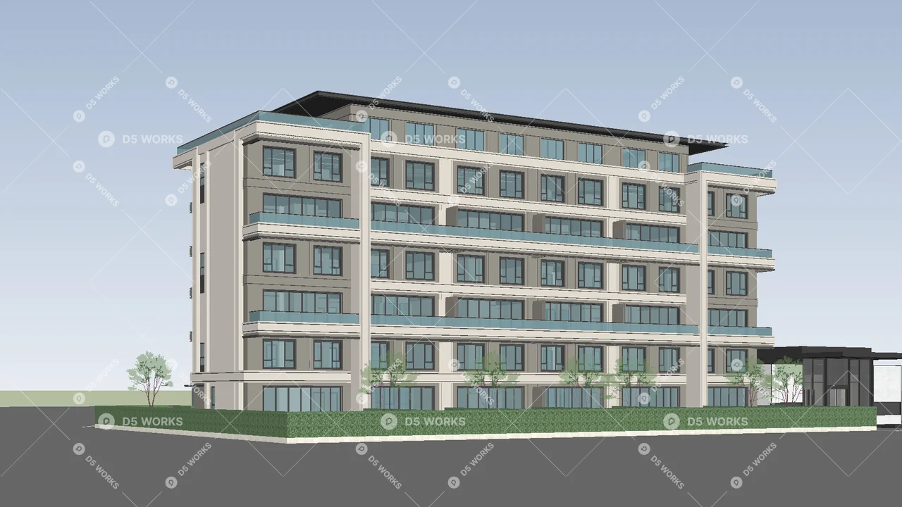 Multi-Family Residence 3d model thumbnail 6