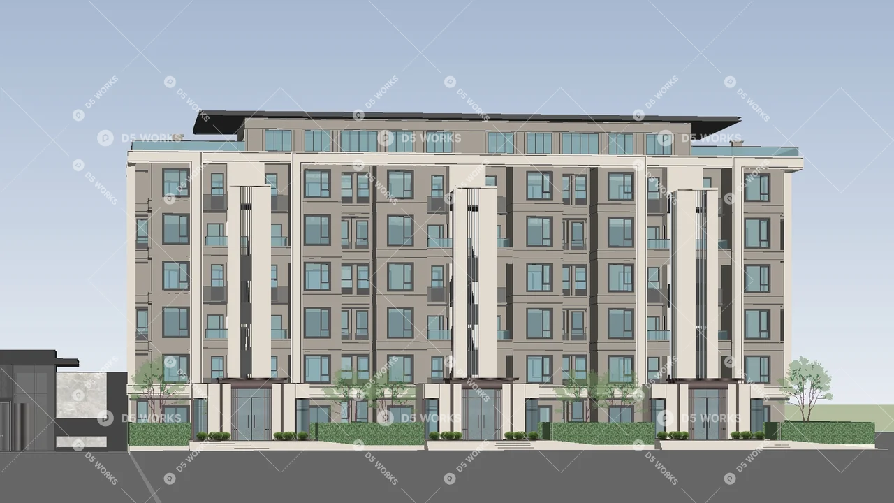 Multi-Family Residence 3d model thumbnail 3