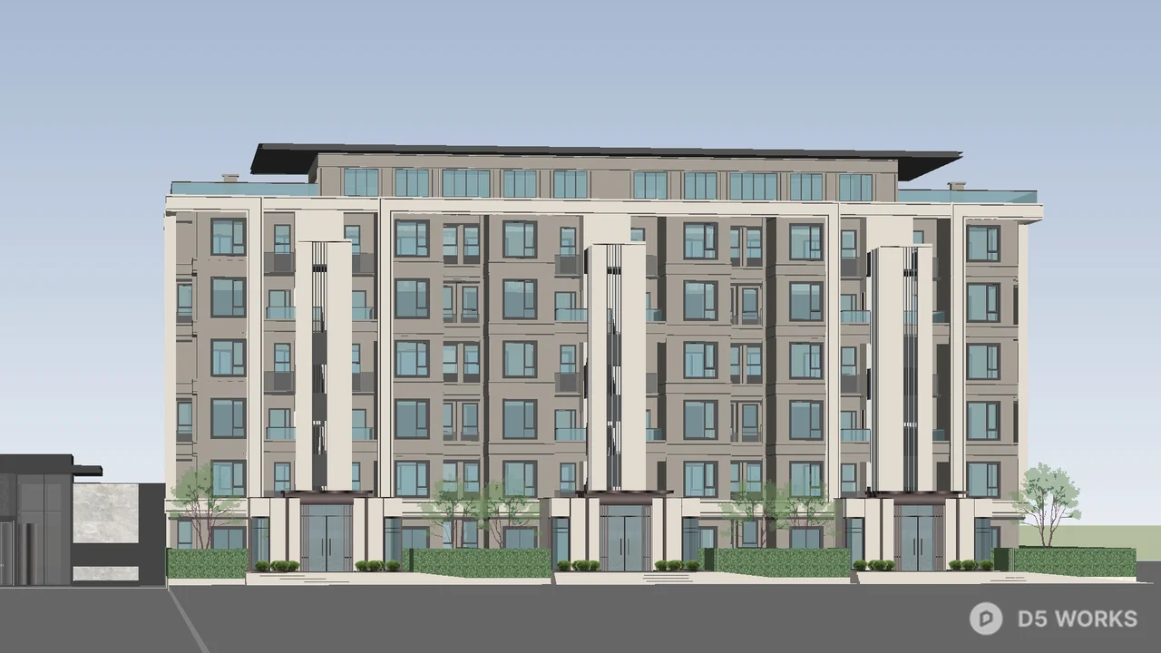 Multi Story Residential Building 3d model thumbnail 3