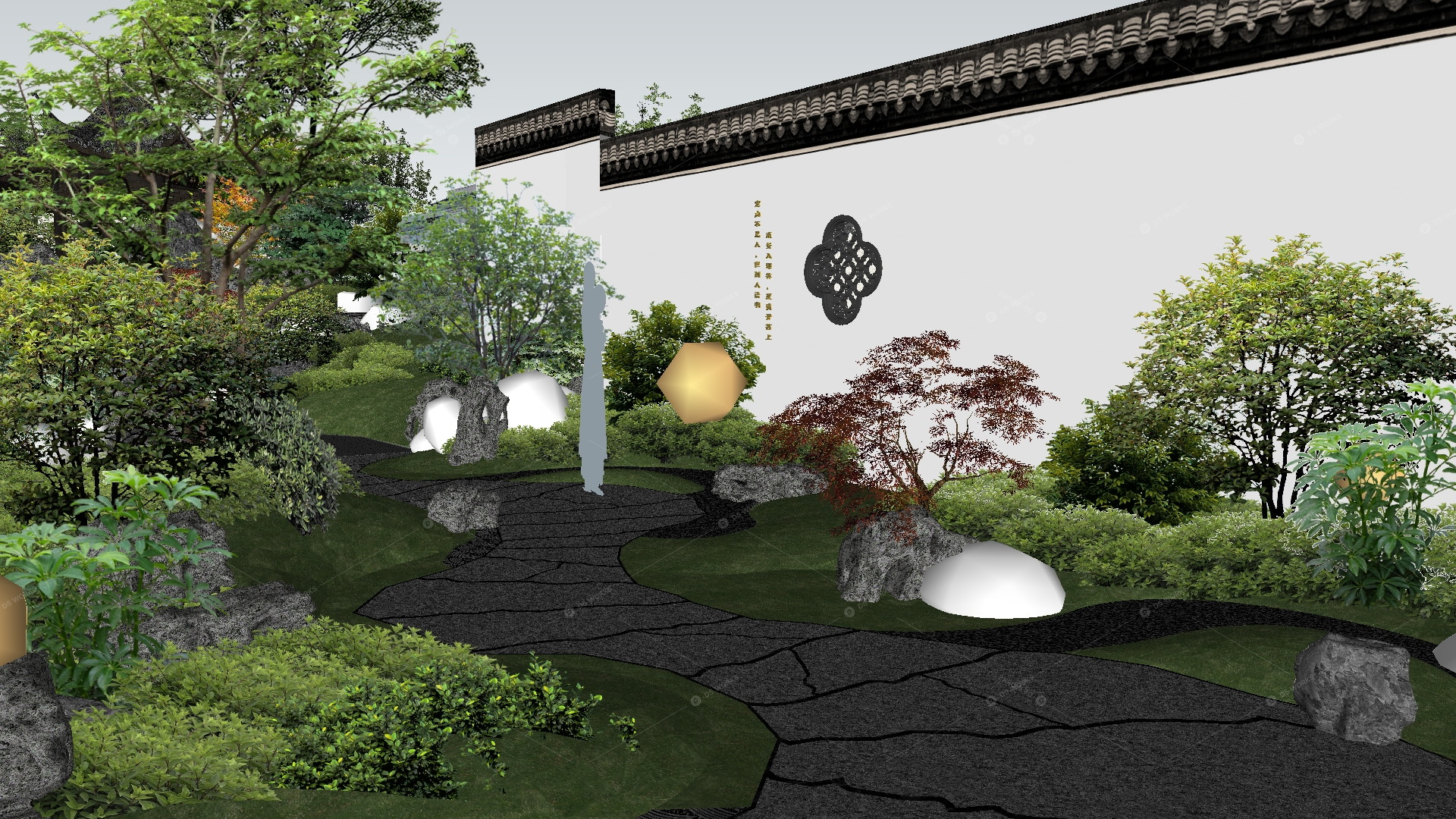 Courtyard Landscape 3D Models 11