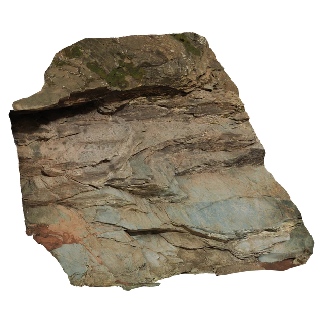 Photogrammetry Layered Rock Cliff Face 3d model