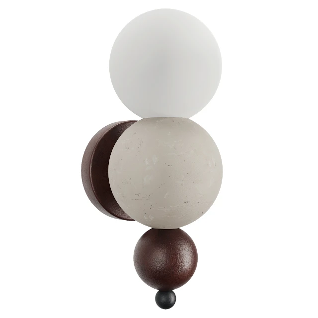 Modern Spherical Totem Wall Sconce 3d model