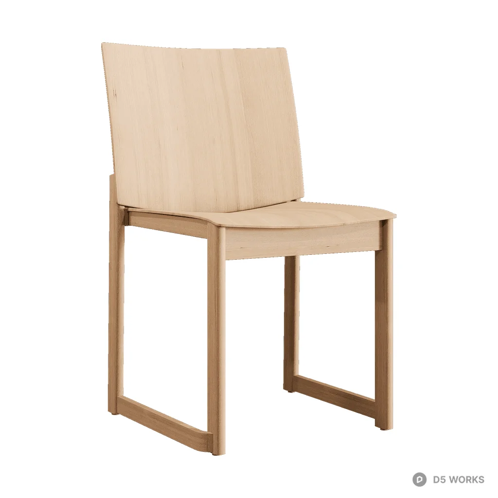 Allwood AV35 Oak 3d model - Image 1