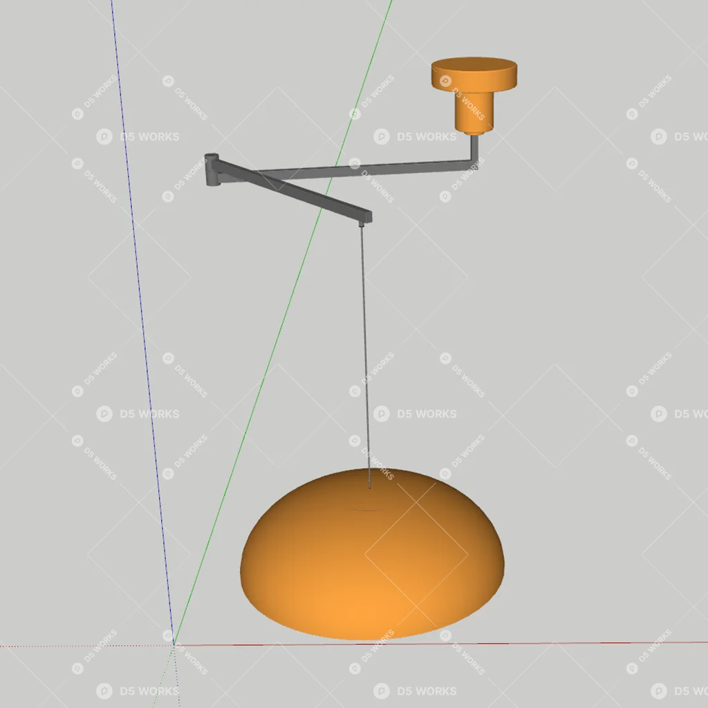 Pendant Light 3d model thumbnail 2