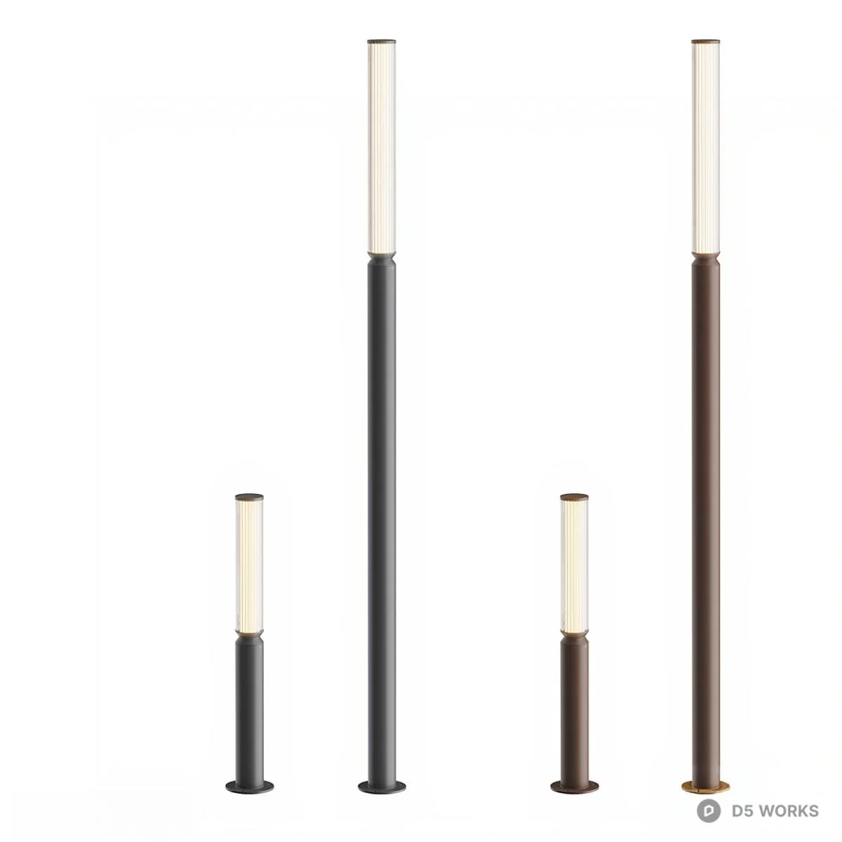 Modern Courtyard Pole Light 3d model - Image 1