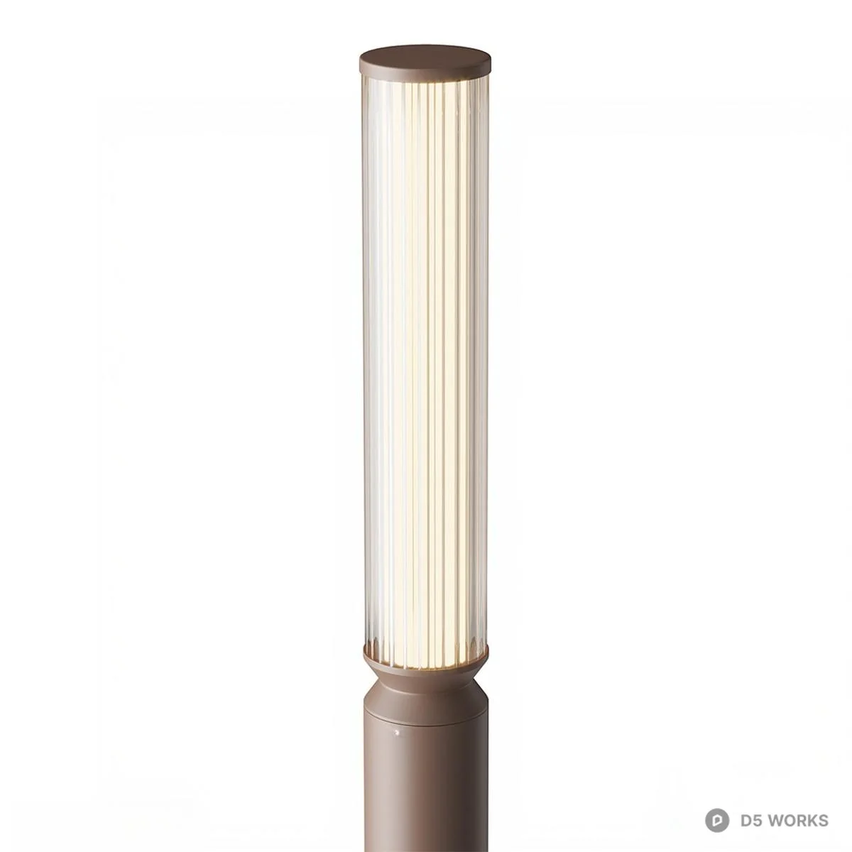 Modern Courtyard Pole Light 3d model thumbnail 2