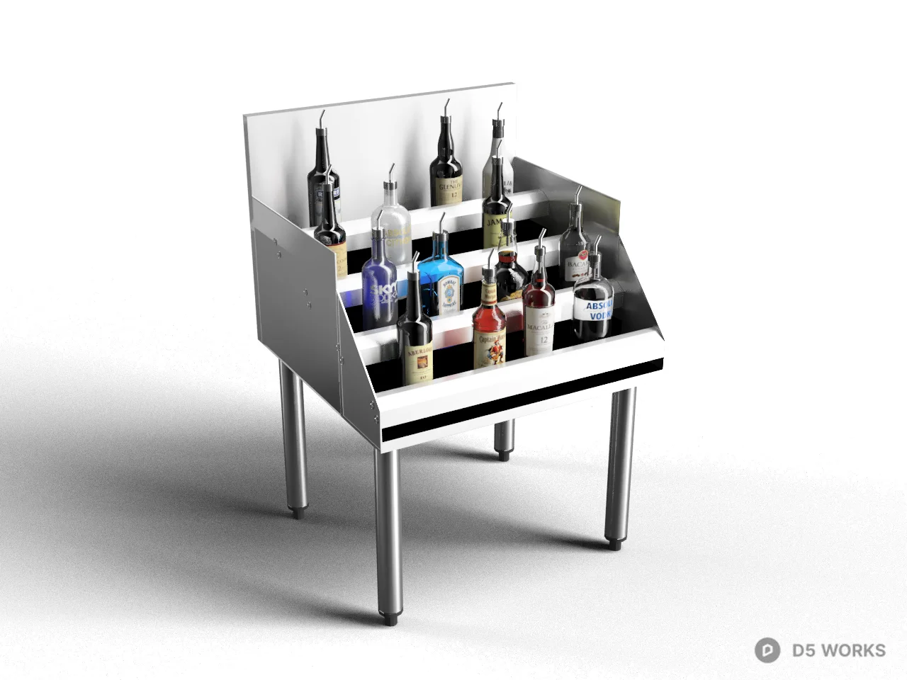 Minimalist Metal Display Stand 3d model - Image 1