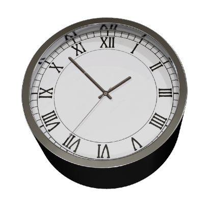 Modern Round Small Clock