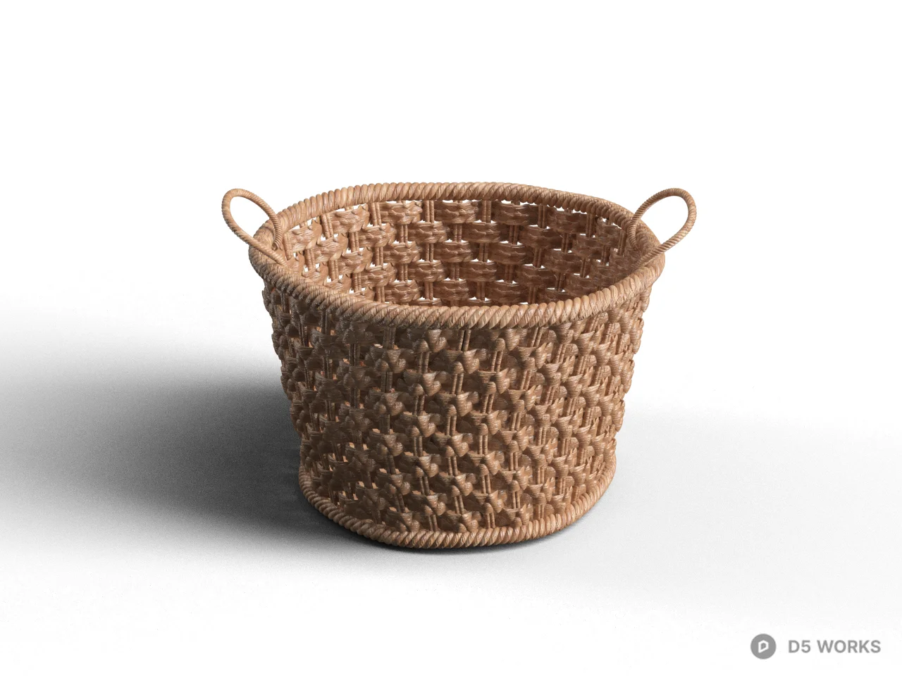 Woven Storage Basket 3d model - Image 1