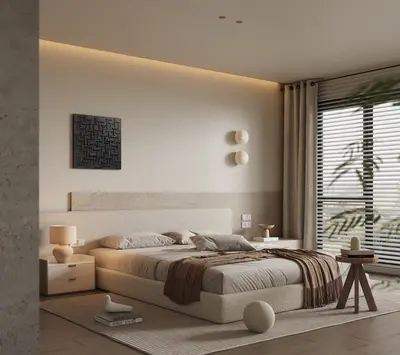 Modern Wabi-Sabi Home Bedroom