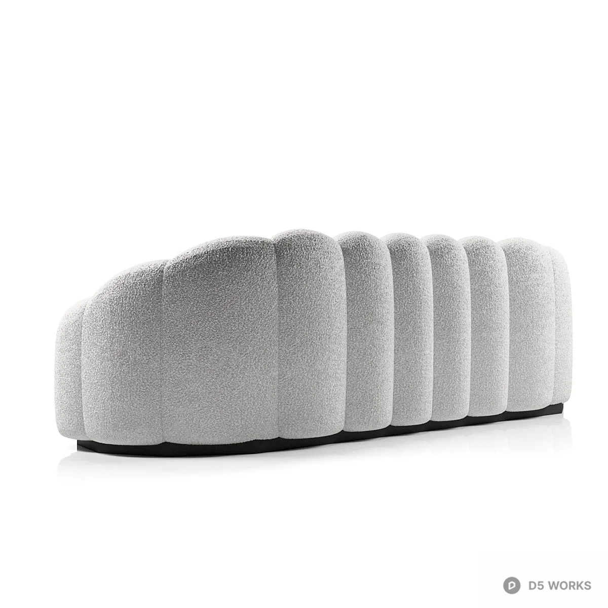 Textured Modular Sofa Set 3d model thumbnail 4