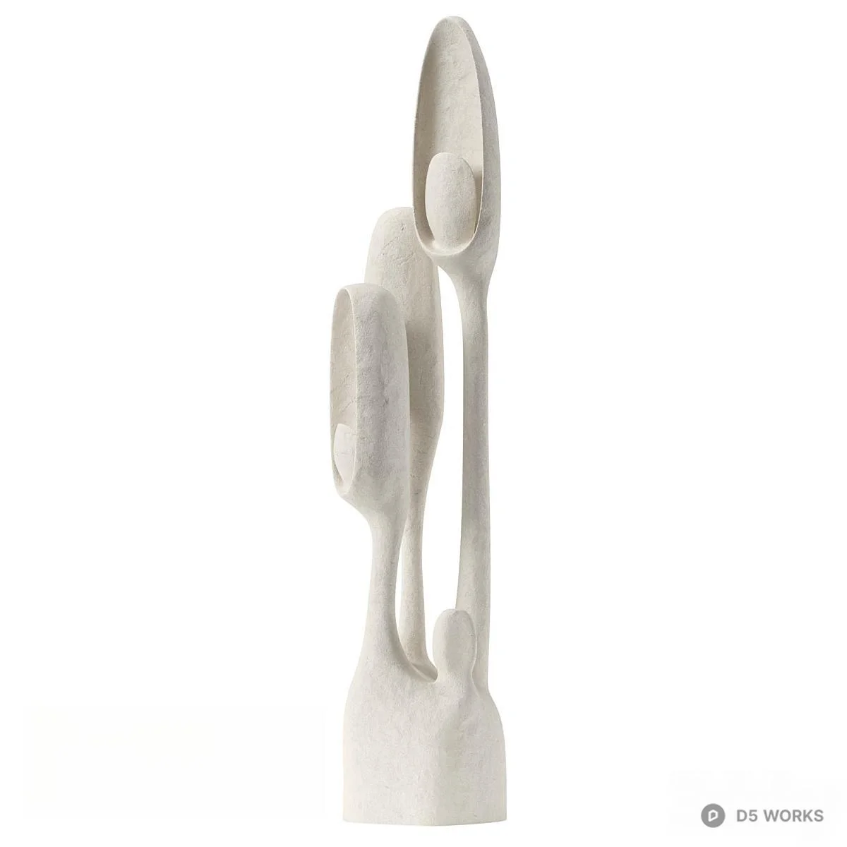 Organic Modern Shape Floor Lamp 3d model thumbnail 3