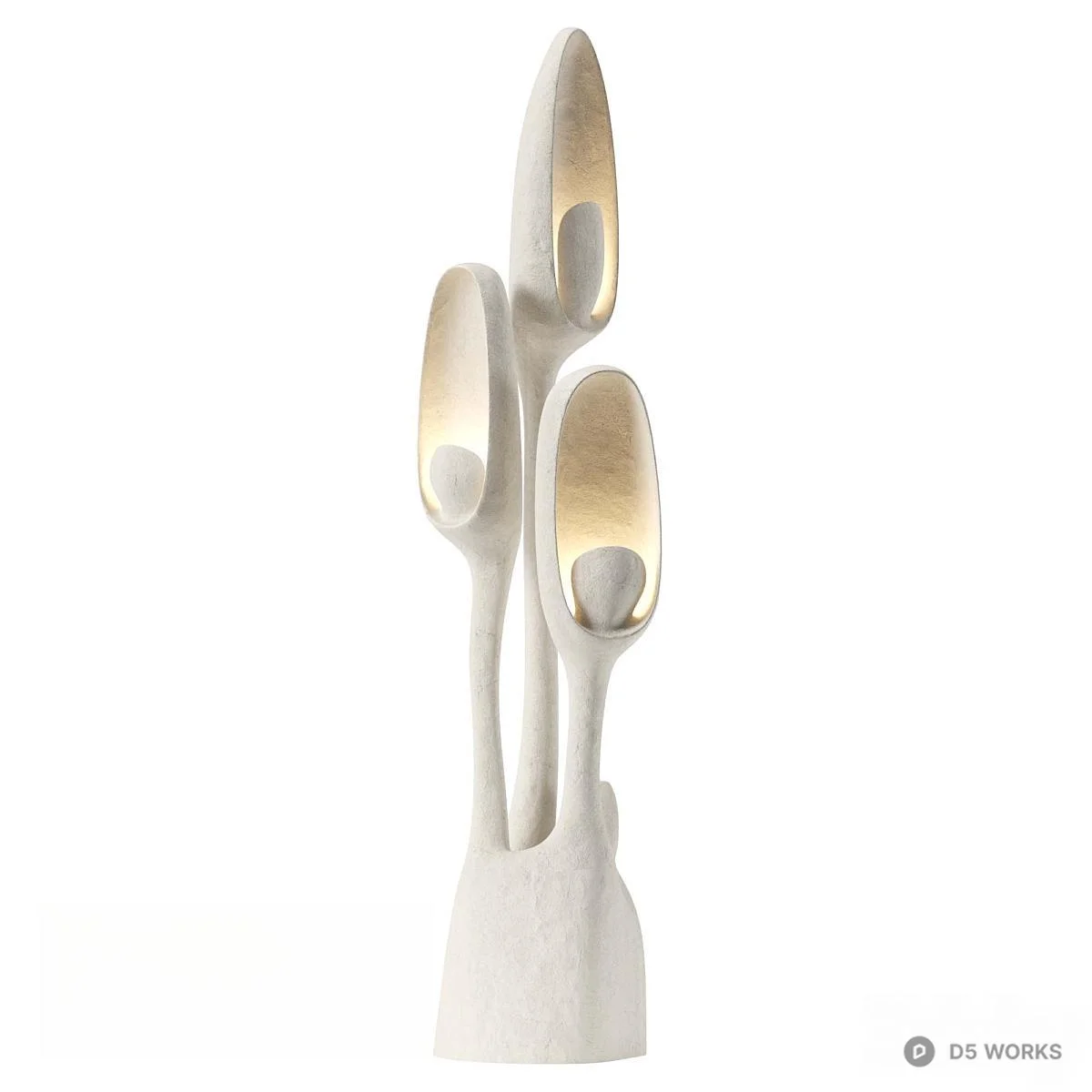 Organic Modern Shape Floor Lamp 3d model - Image 1