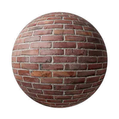 Solid Red Brick Wall