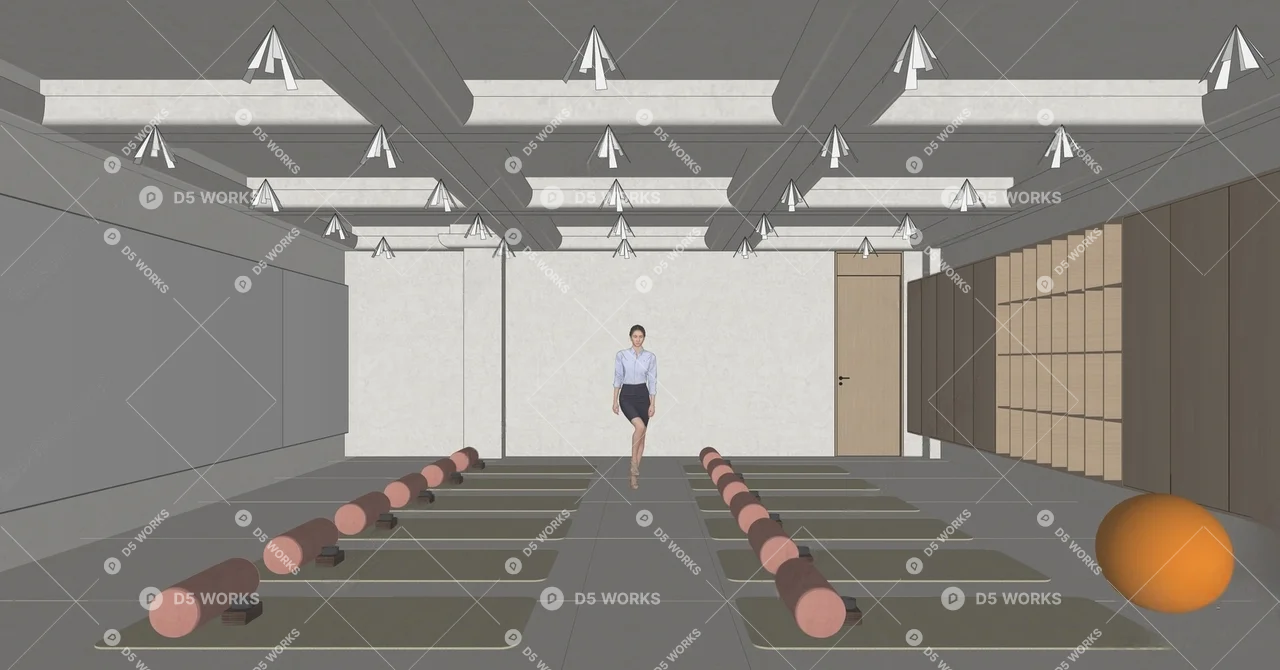 Yoga Room 3d model thumbnail 2