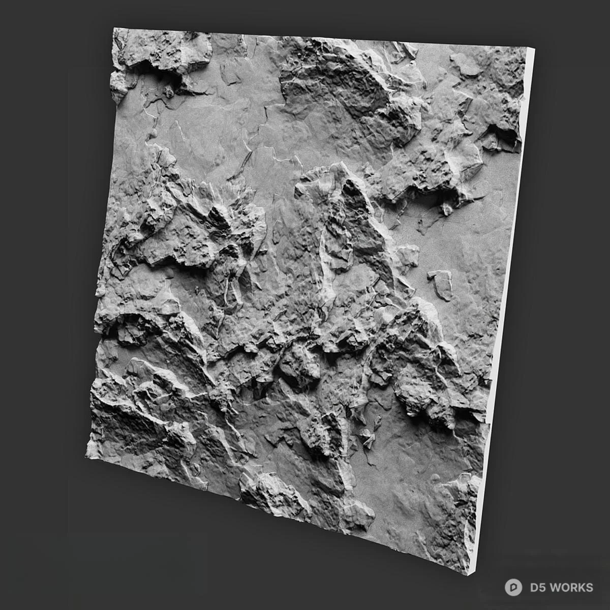 Textured Wall Panel 3d model thumbnail 2