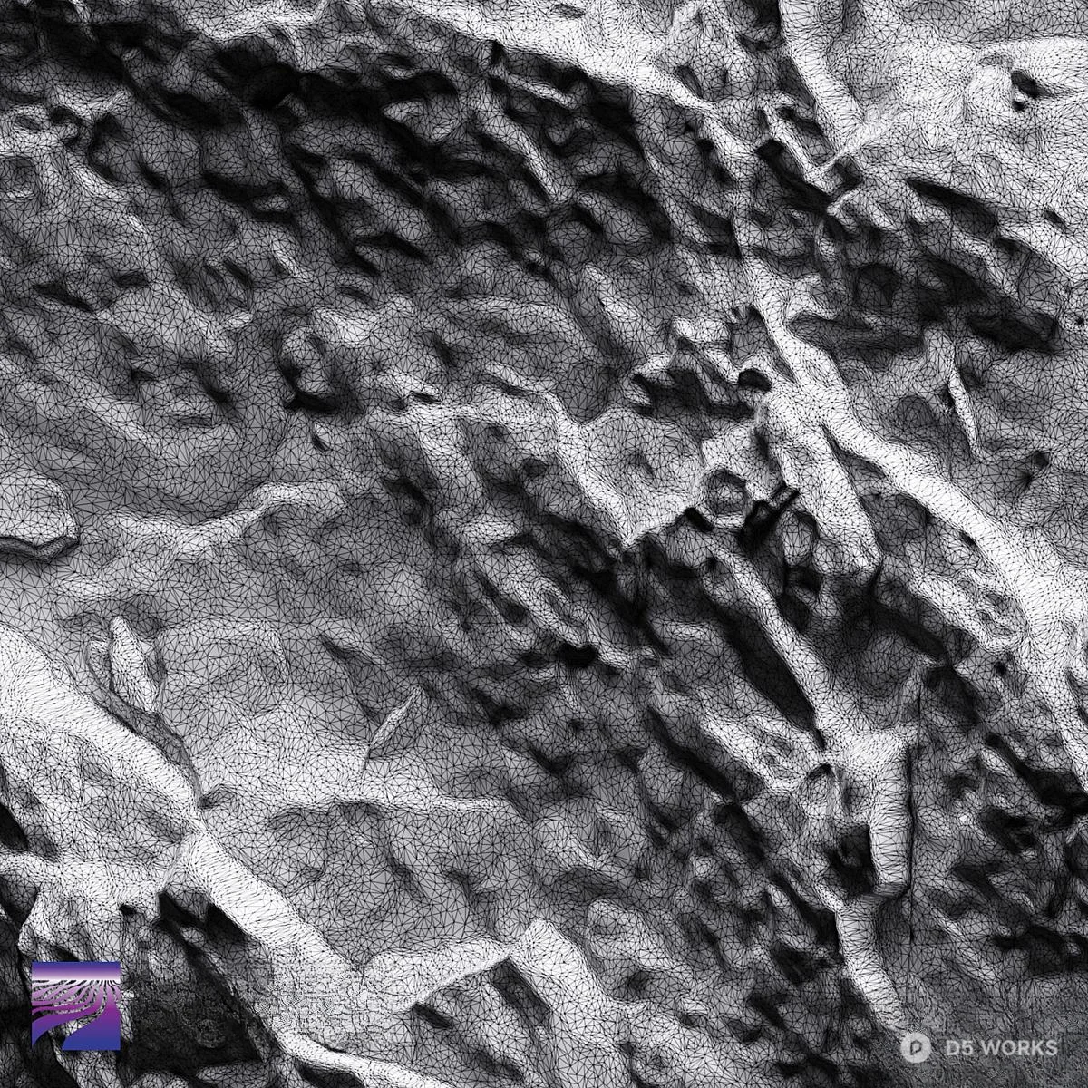 Textured Wall Panel 3d model thumbnail 3