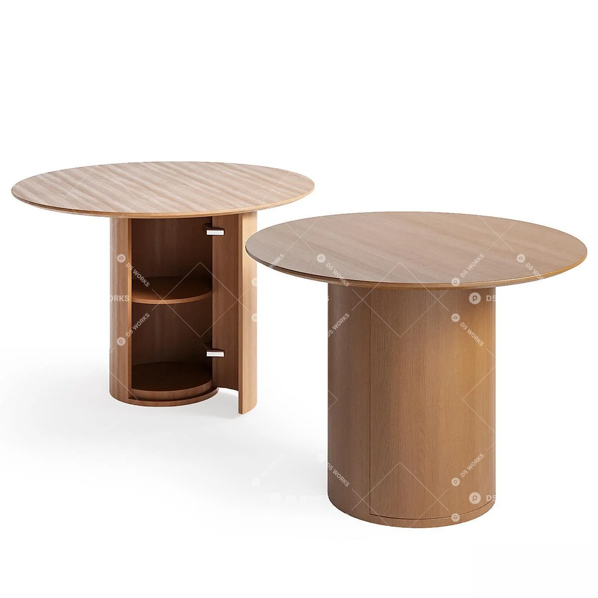 Modern Side Table Set 3d model thumbnail 3