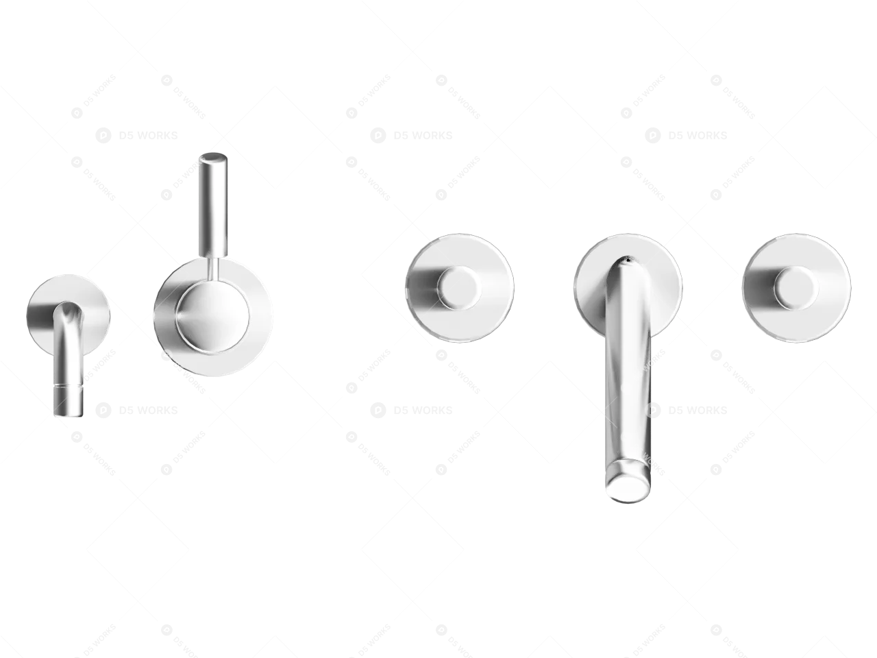 Faucet 3d model thumbnail 2