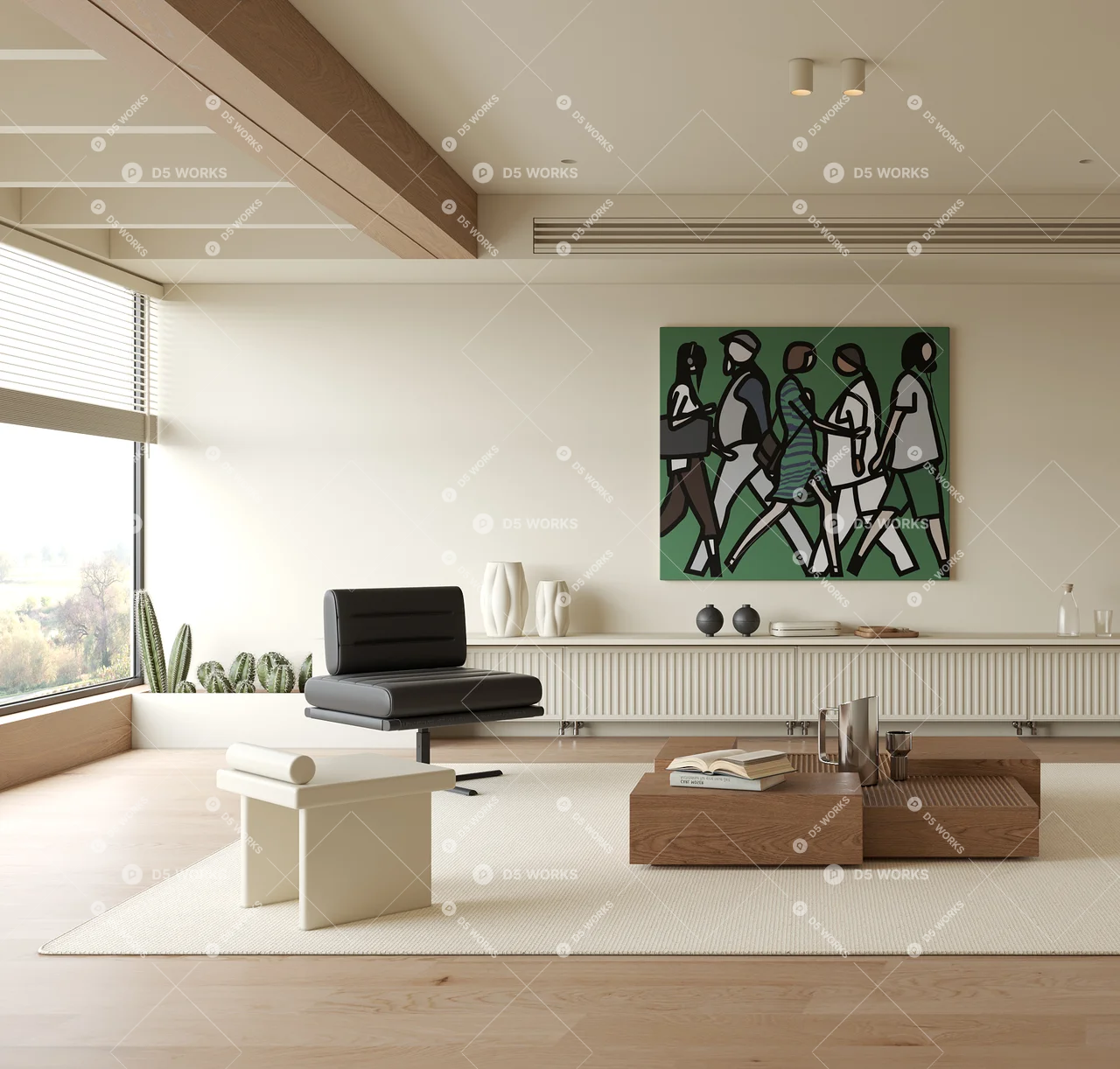 Home Living Room 3d model thumbnail 2