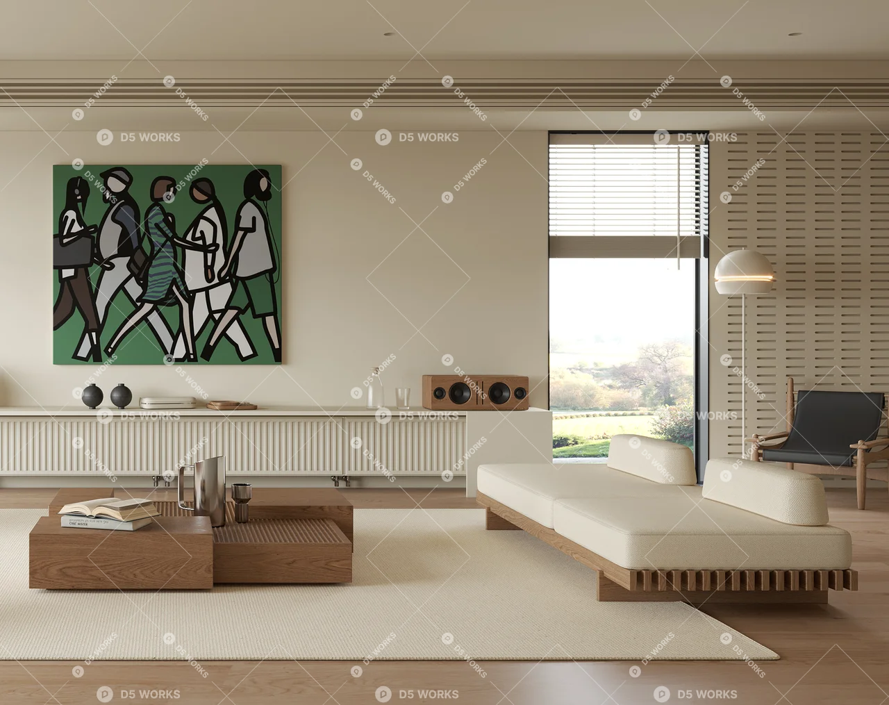 Home Living Room 3d model thumbnail 3