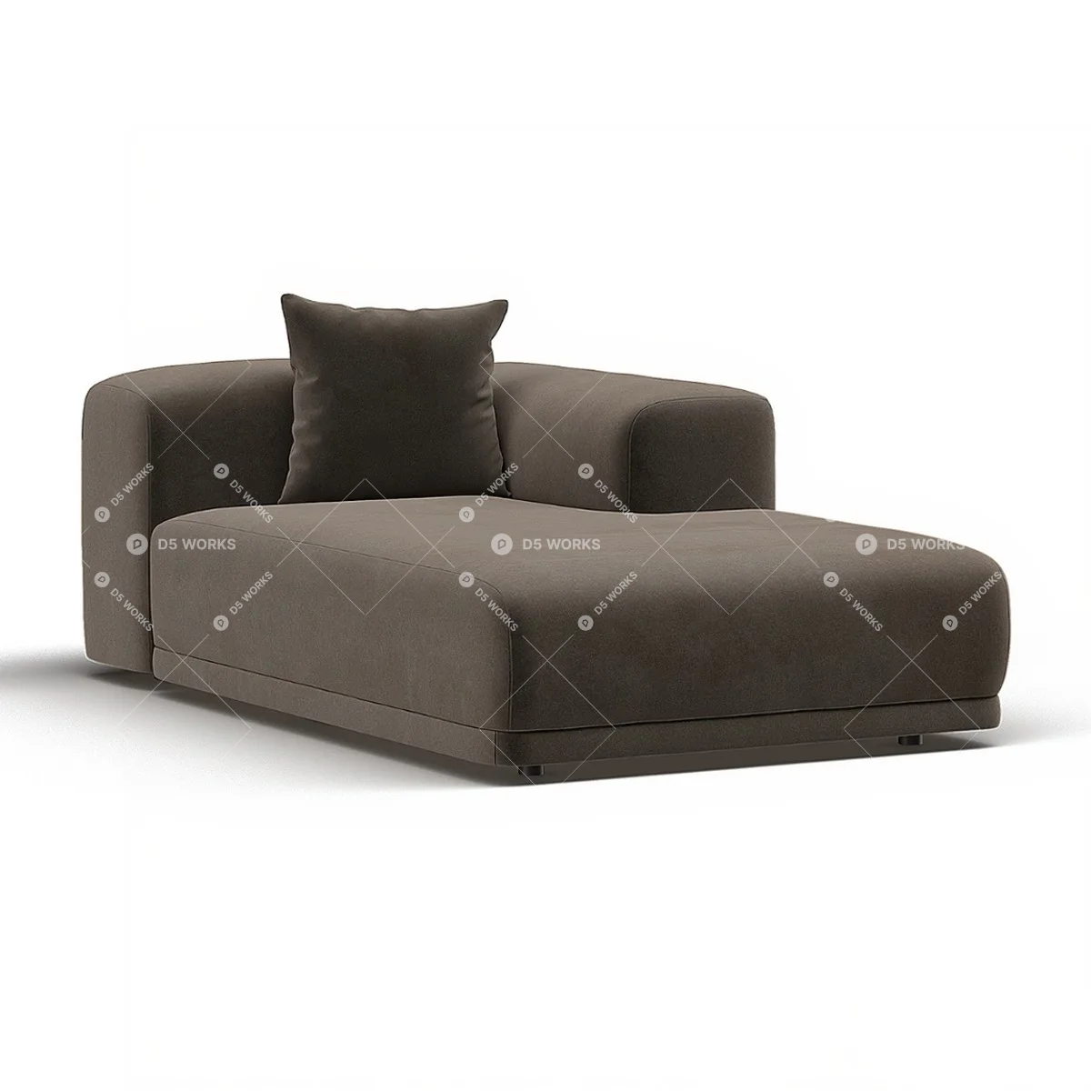Three-seater Sofa 3d model thumbnail 4