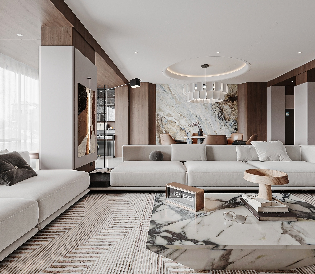 Modern Living & Dining Room
