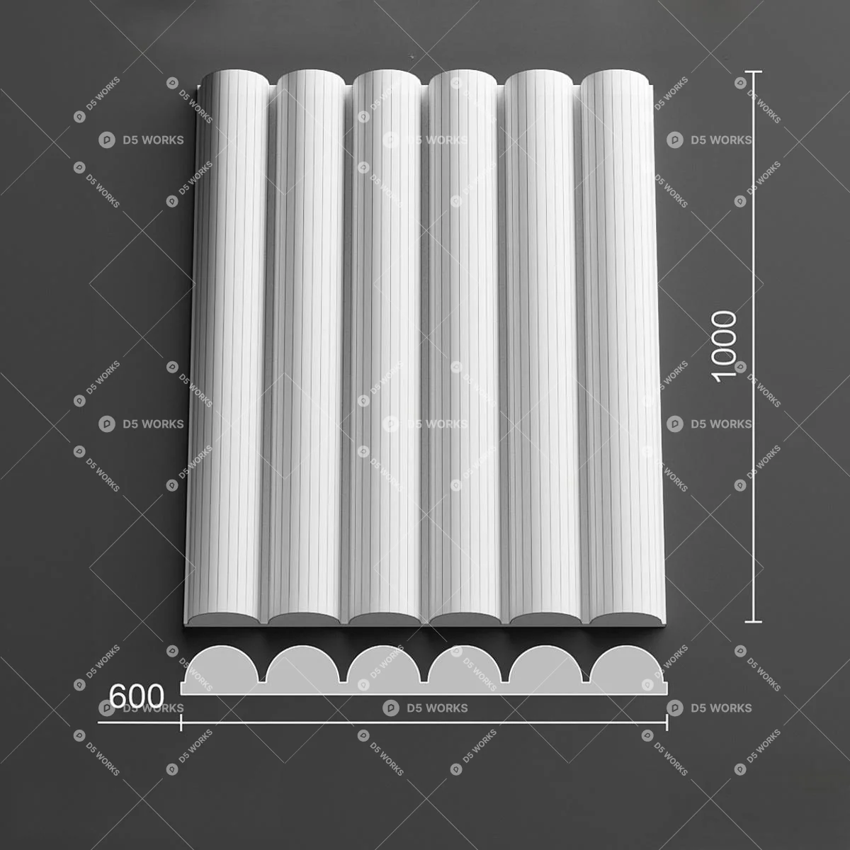 Wall Panel 3d model thumbnail 2