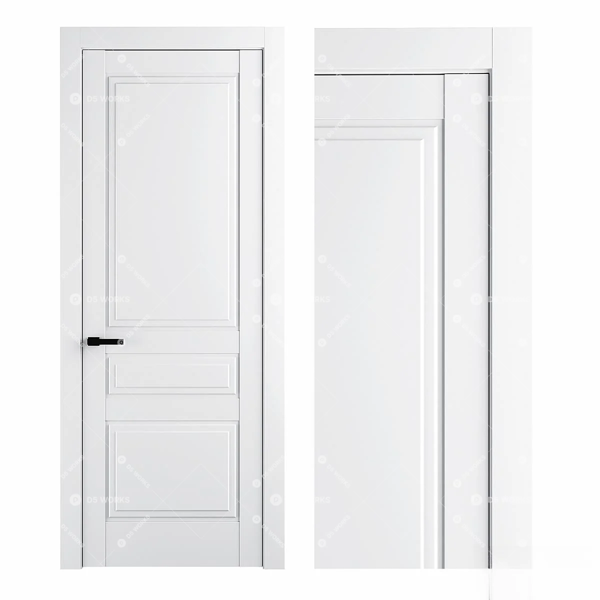 Single Door 3d model thumbnail 2