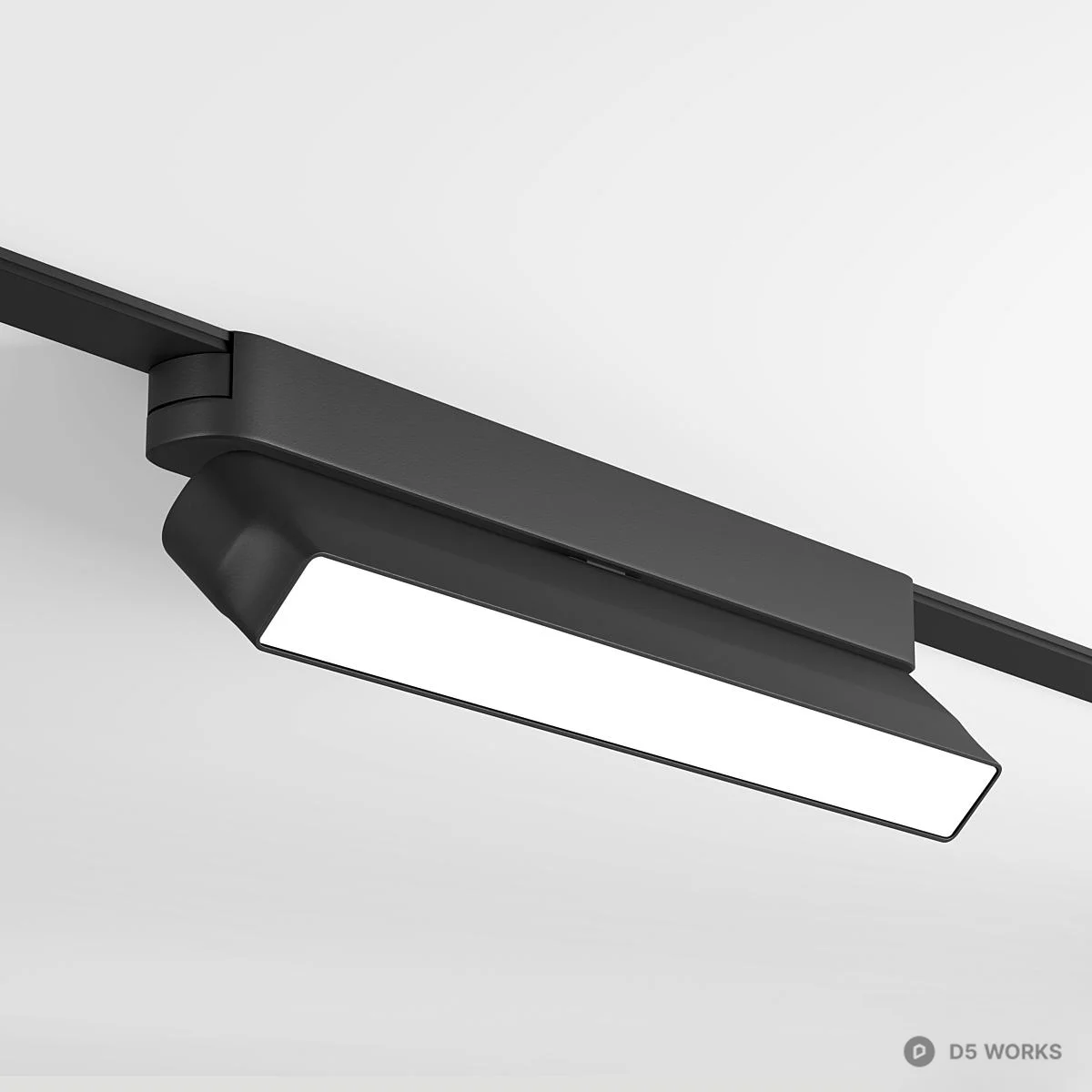 Black Track Spotlight 3d model - Image 1