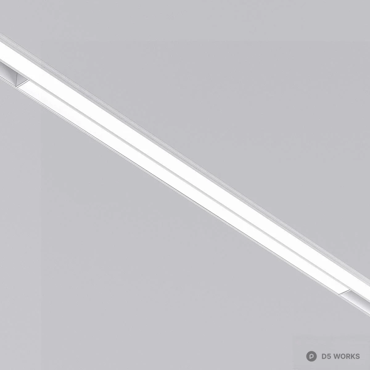 Minimalist Linear Light 3d model thumbnail 2