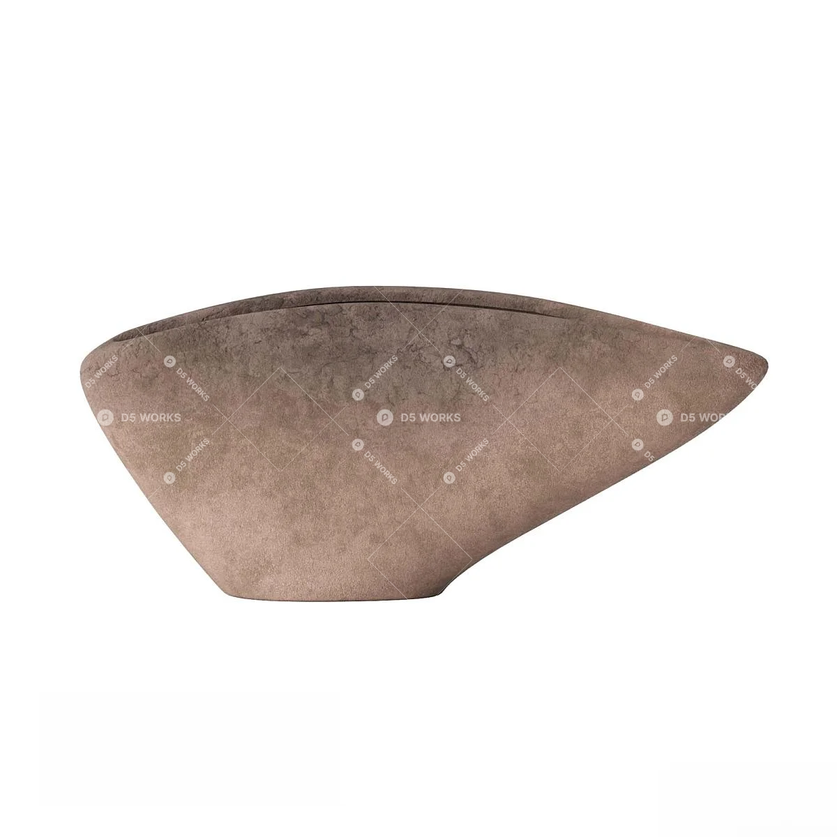 Wabi-Sabi Flowerpot 3d model thumbnail 3