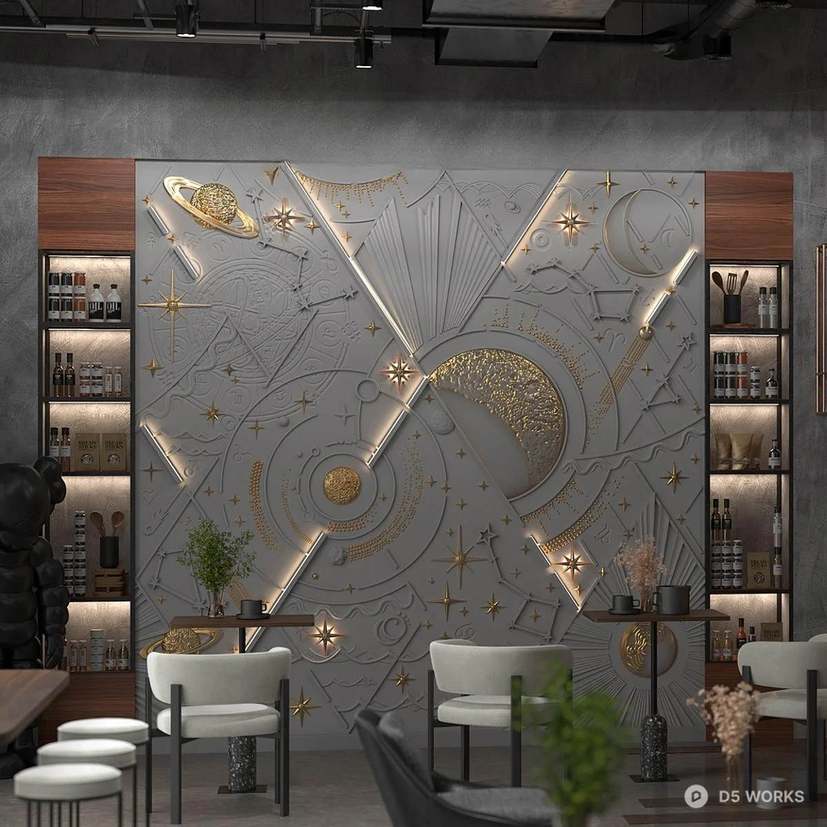 Ornate Wall Panel 3d model thumbnail 6