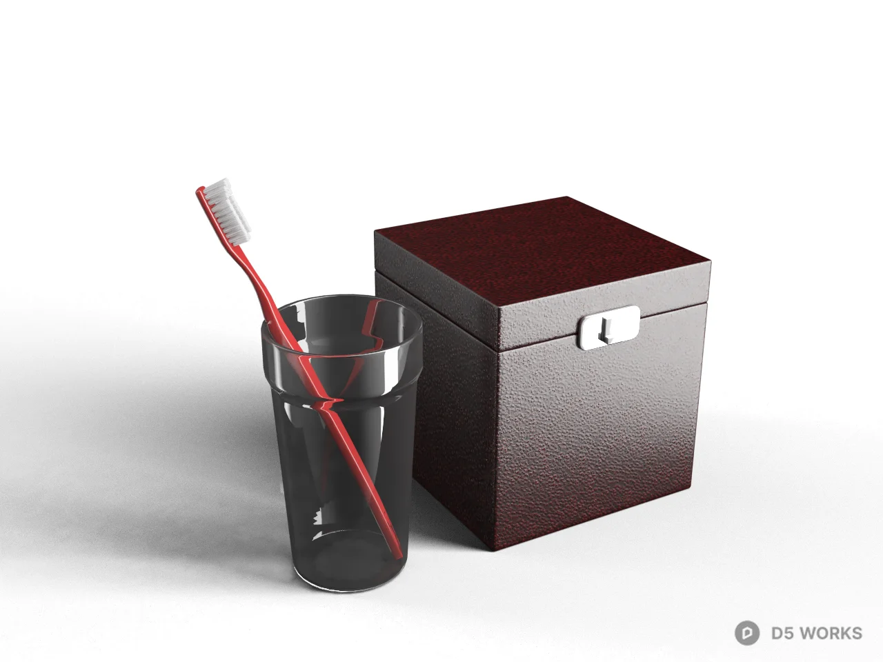 Toothbrush And Cup Set 3d model - Image 1