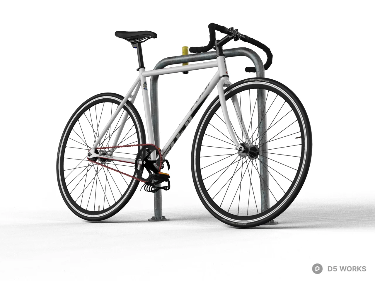 Minimalist Urban Bicycle 3d model - Image 1