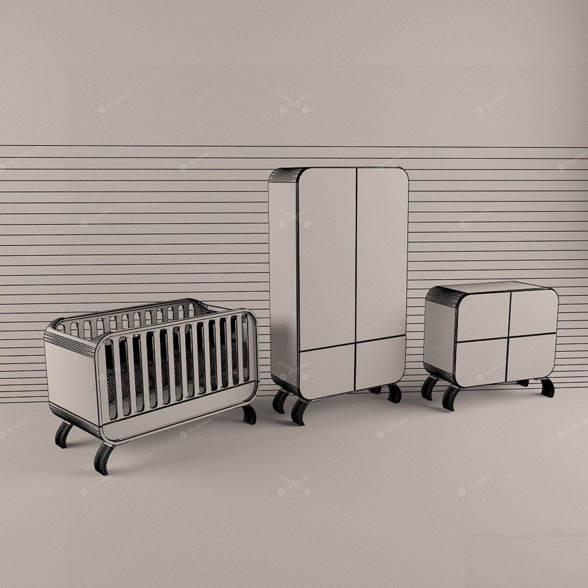 Furniture Sets 3D Models 2