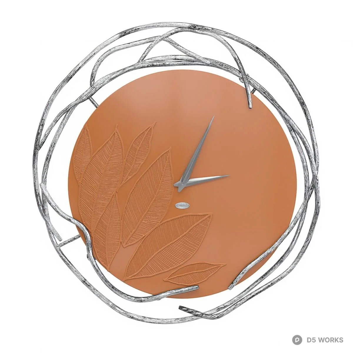Organic Branch Frame Wall Clock 3d model thumbnail 6
