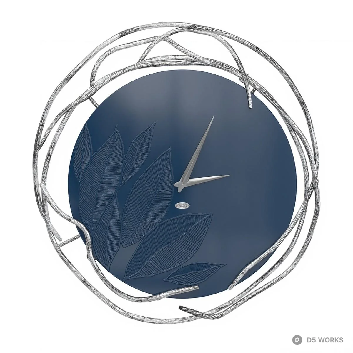 Organic Branch Frame Wall Clock 3d model thumbnail 2