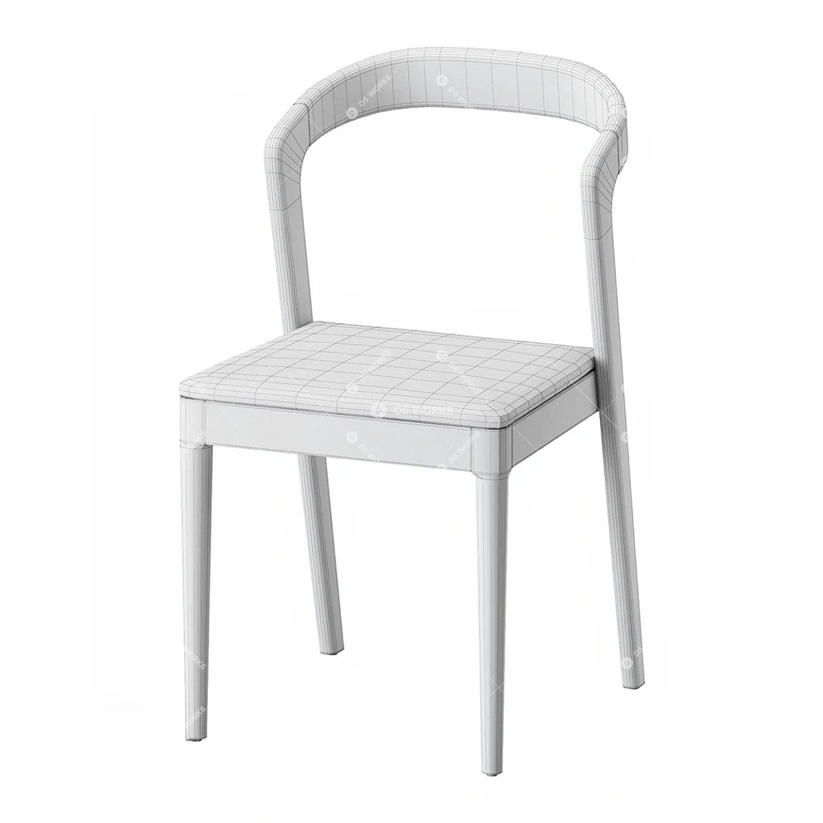 Dining Chair 3d model thumbnail 2
