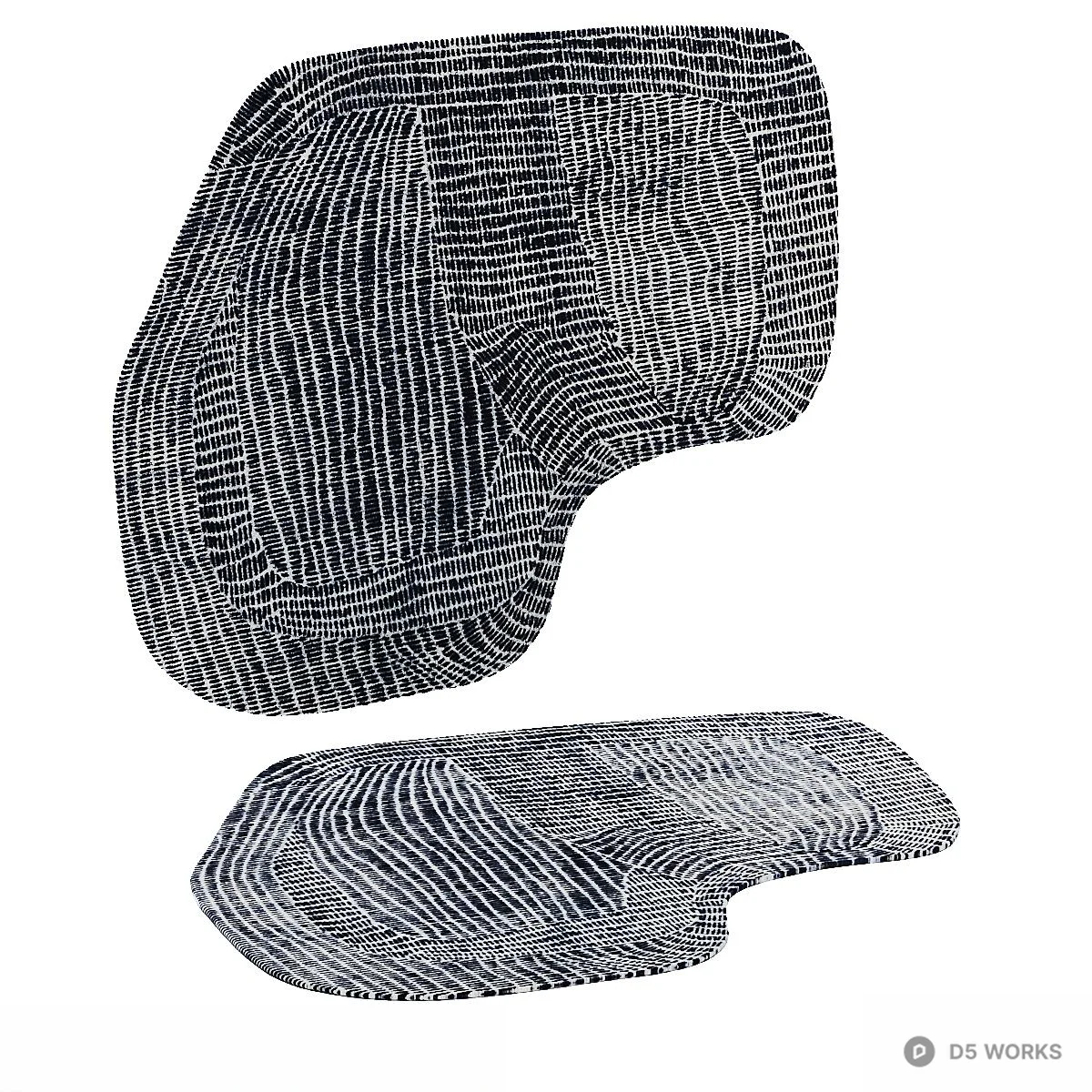 Abstract Patterned Area Rug 3d model - Image 1