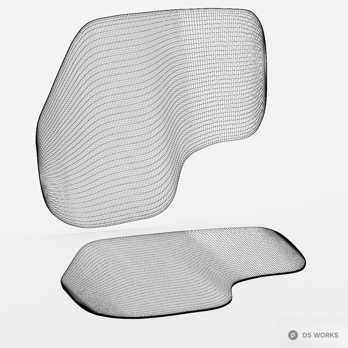 Abstract Patterned Area Rug 3d model thumbnail 2