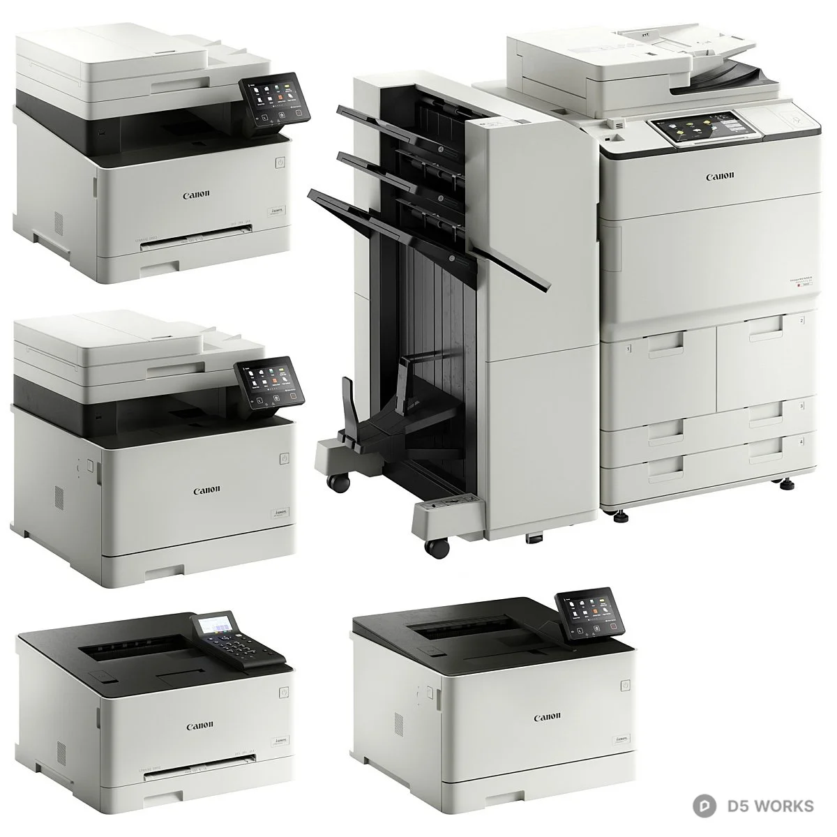 Canon Office Printer Series 3d model - Image 1