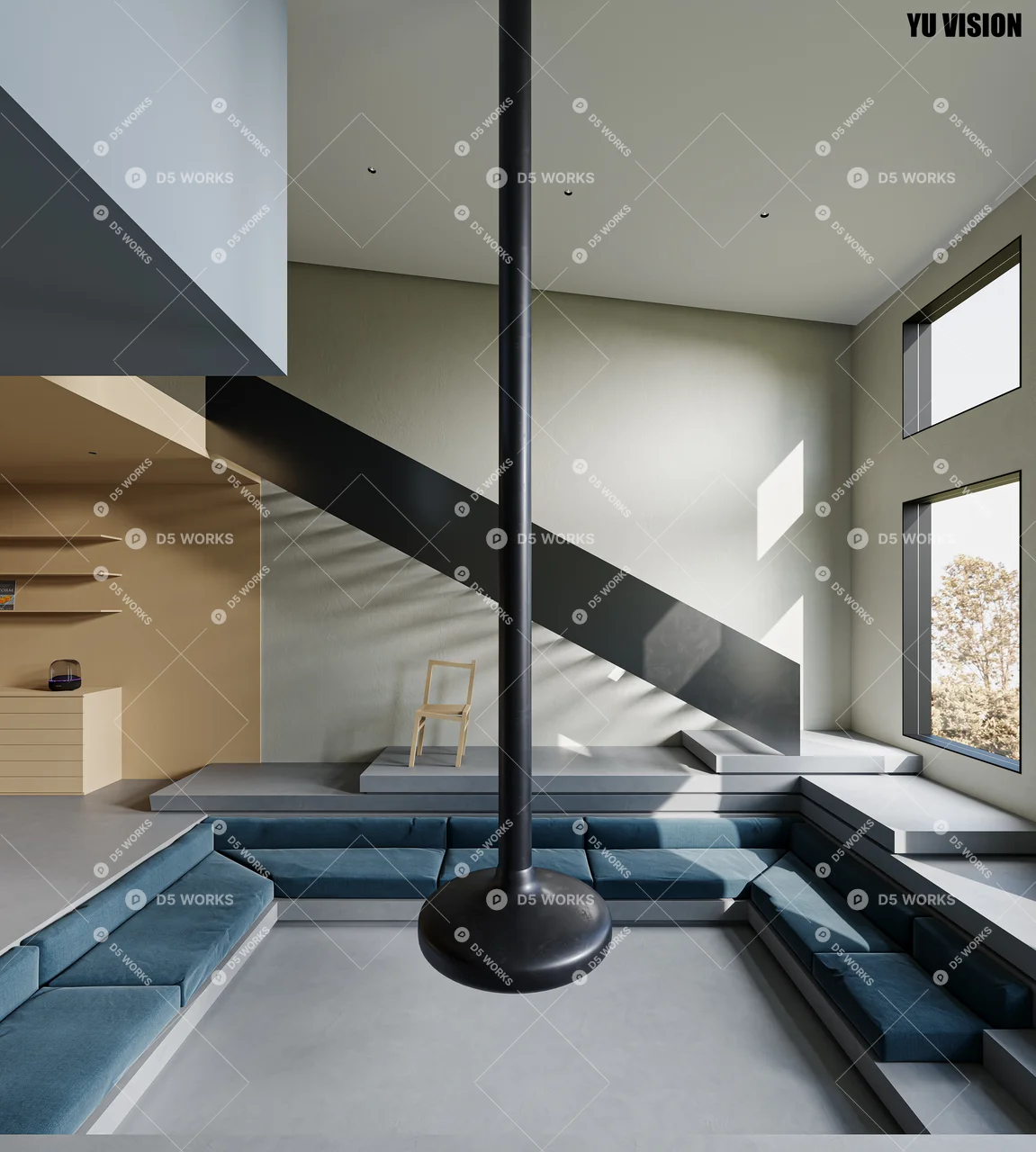 Office Area 3d model thumbnail 2