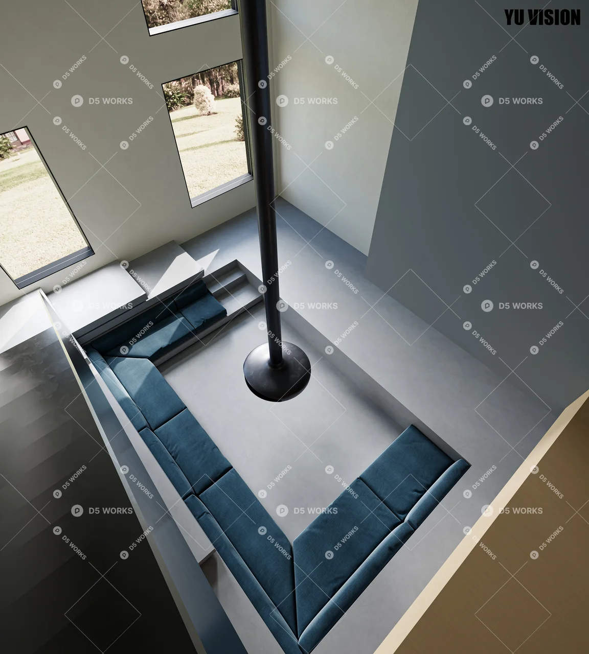 Office Area 3d model thumbnail 3