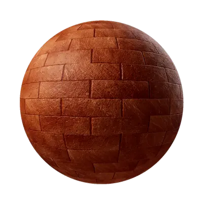 Solid Irregular Red Brick Wall