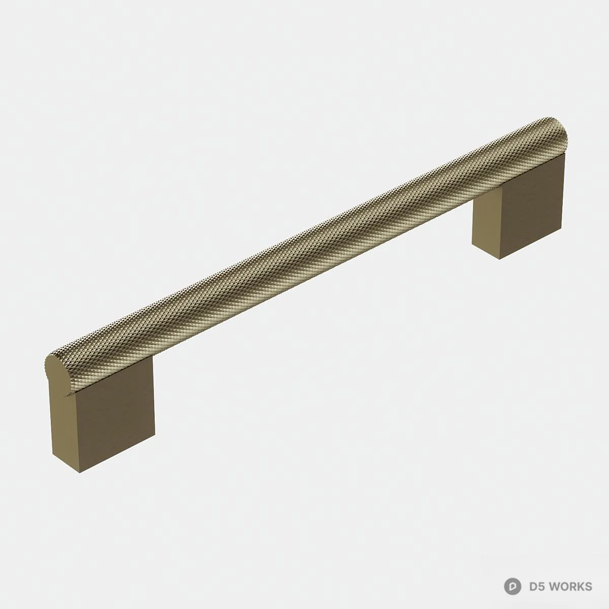 Modern Minimalist Pull Handle 3d model thumbnail 2